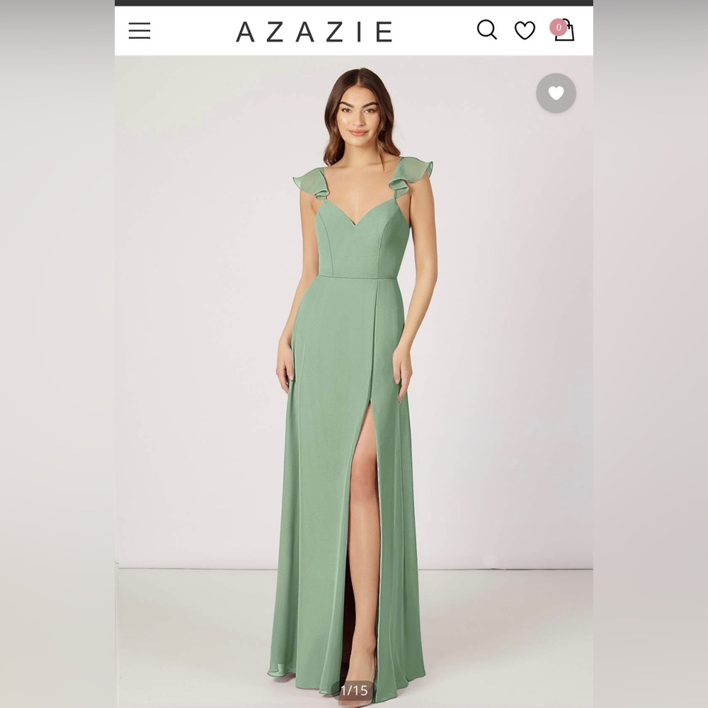Azazie Everett Dusty Sage Dress